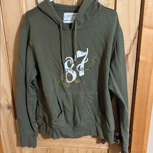 Aeropostale Green Hoodie with Embroidered Design